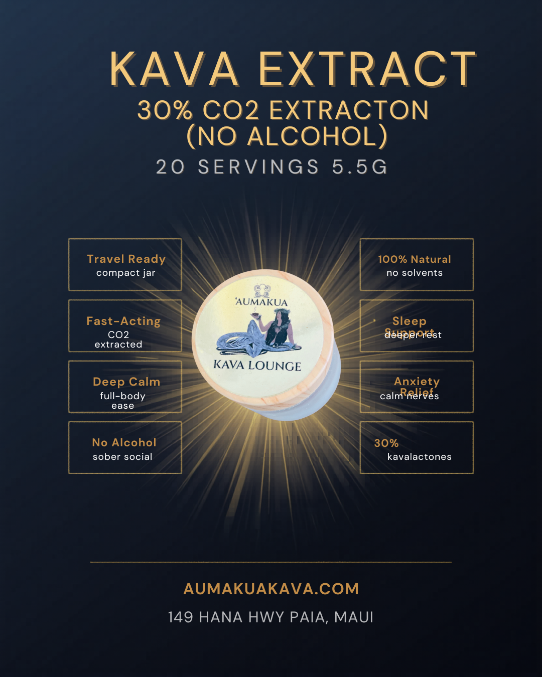 CO2 Kava Extract Benefits Infographic