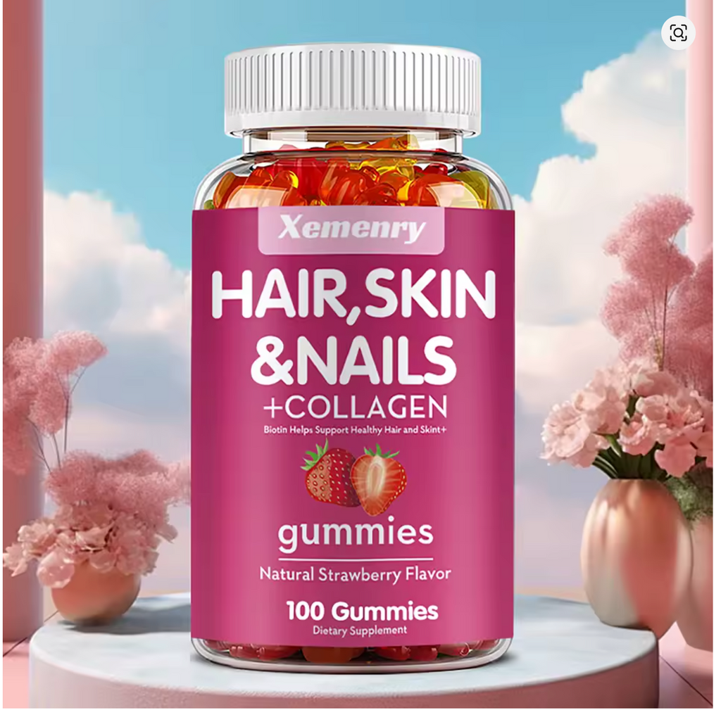Hydrolyzed Collagen + Biotin Gummies · Hair, Skin & Nails · 100 Gummies