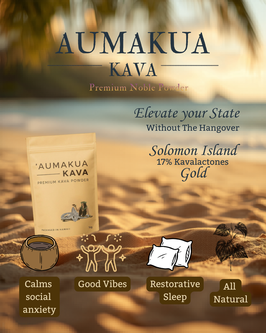 Solomon Island Gold 500g Noble Kava