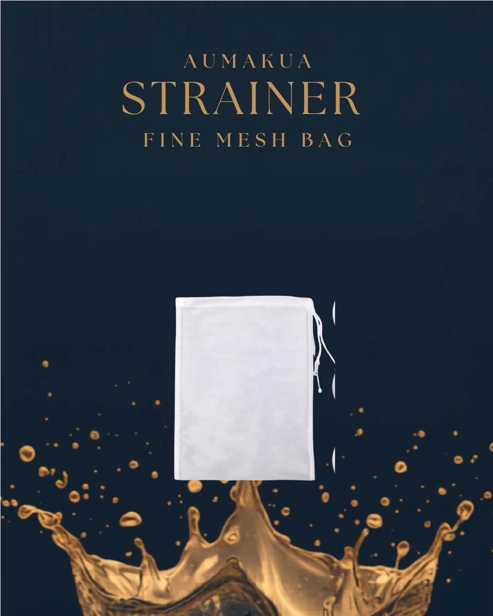 Aumakua Mesh Strainer Bag gold splash design